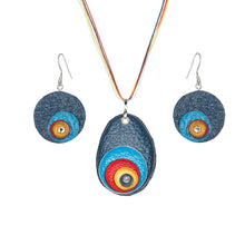 Naložite sliko v pregledovalnik galerije, Komplet pisane ogrlice in uahni