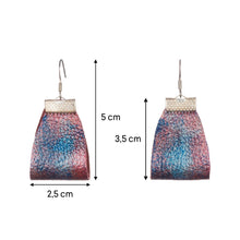 Load image into Gallery viewer, Red silver earrings
