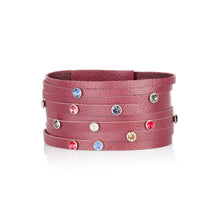 Load image into Gallery viewer, Burgundy red with beads
